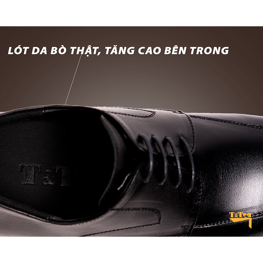 [ 6CM ] Giày Tăng Chiều Cao Nam T&amp;TRA S1014Đ