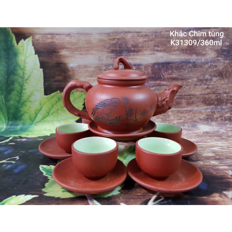 Ấm chén Tử sa Bát Tràng-đất nung đỏ,giá nhà lò-hàng chuẩn 100% nhà làm