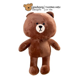 Gấu brown khổ vải 1m màu socola shop gấu bông béo phì