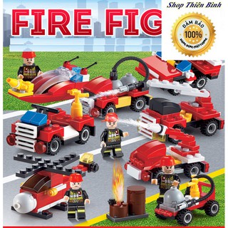 Bộ lego xếp hình cảnh sát cứu hỏa