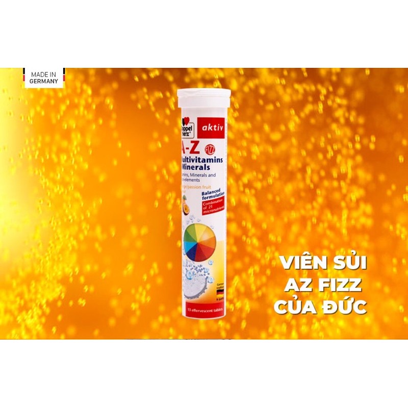 Viên sủi bổ sung vitamin và khoáng chất tổng hợp Doppel Herz A-Z Multivitamins + Mineral