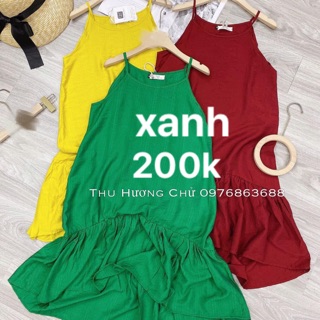 Váy xanh để 50k vào bọc hàng