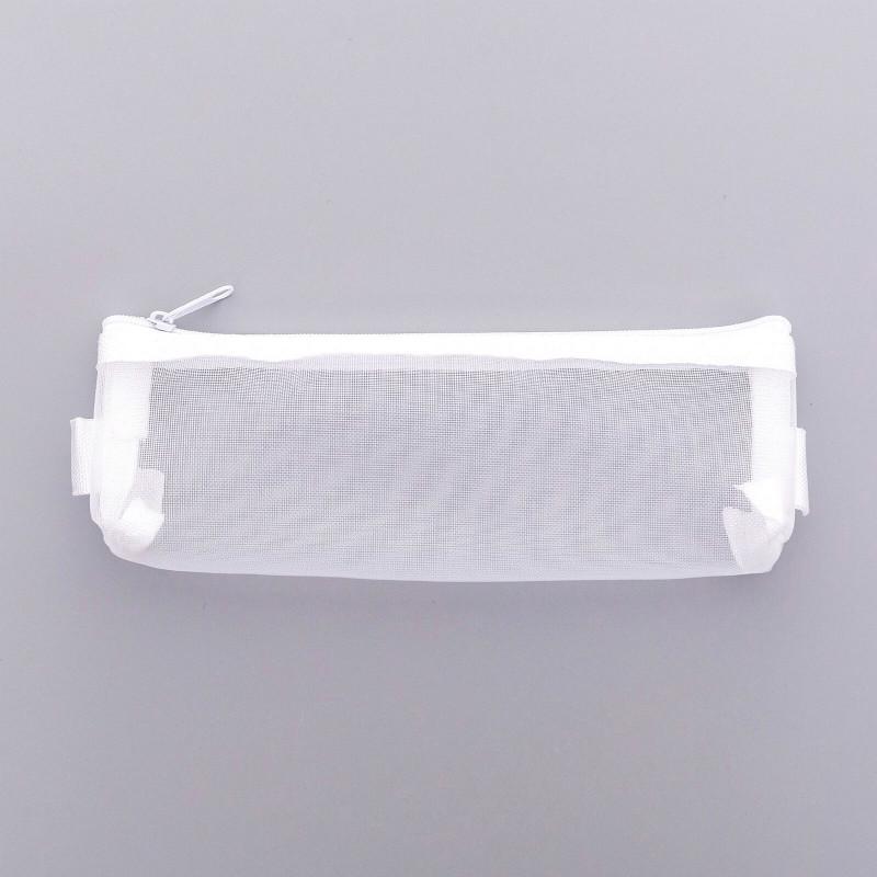 1PC Hộp Bút Chì Trường Học Lưới Trong Suốt Hộp Dung Lượng Lớn Hộp Quà Trẻ Em