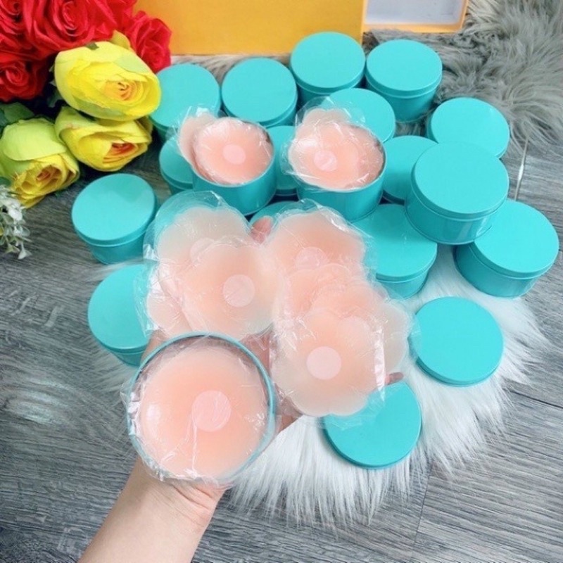 Hộp 5 Đôi Miếng Dán Ngực Silicon Mềm Mại Cho Da