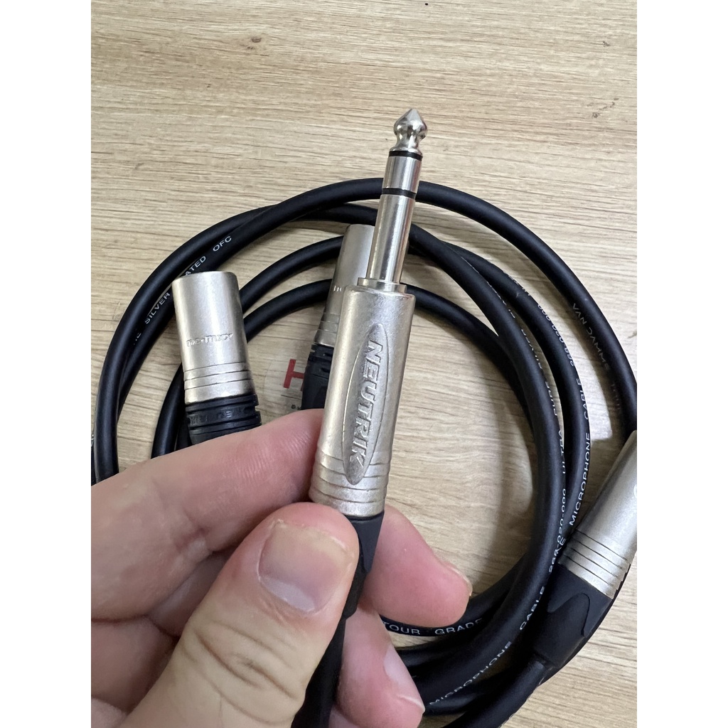 Dây tín hiệu Canon NC3MXX - NP3X 6ly stereo , giắc Neutrik, dây tín hiệu cao cấp Vandamme
