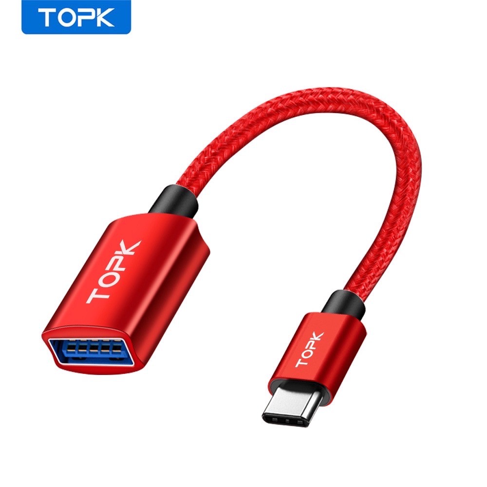 Đầu Chuyển Đổi Type C ra Usb Tốc Độ Cao 3.1 Dây Dù Bền Đẹp