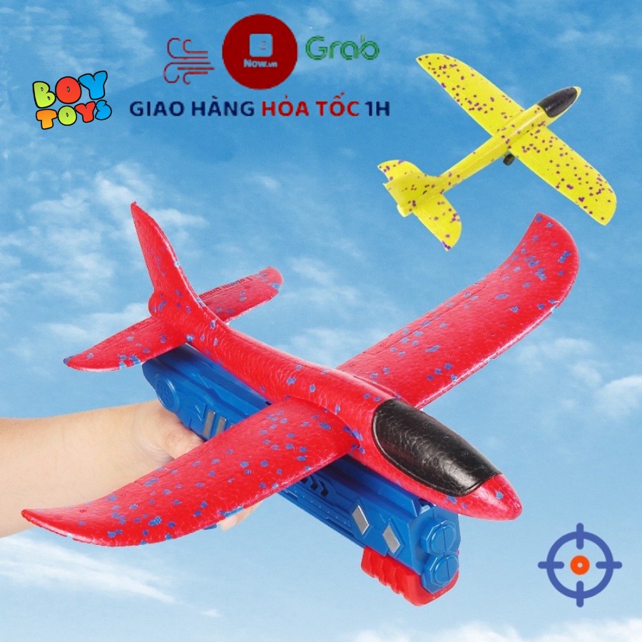 [LỚN] Đồ chơi súng bắn máy bay xốp chắc chắn, máy bay phóng tầm xa cho bé thoải mái vui chơi ngoài trời