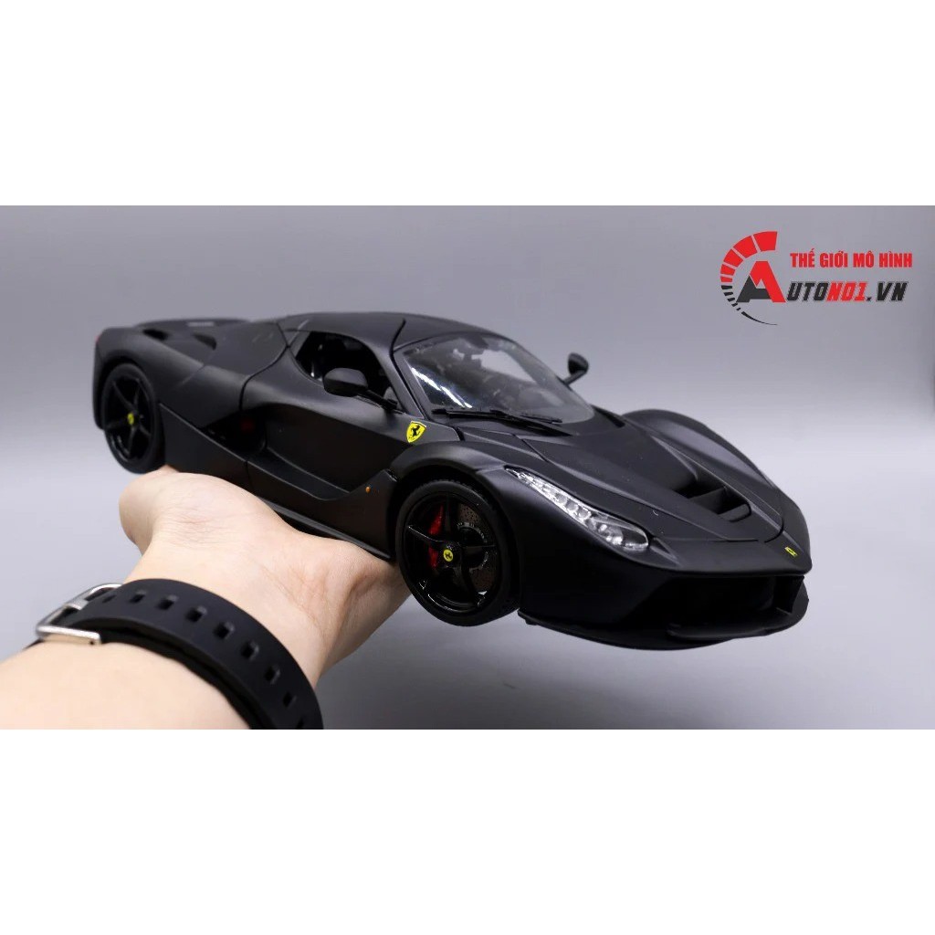 MÔ HÌNH XE FERRARI LAFERRARI BLACK 1:18 BBURAGO SIGNATURE 6499