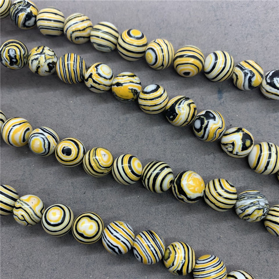 Hạt Đá malachite Nhiều Màu Sắc Cỡ 4-12mm