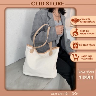 Túi vải canvas nữ - Túi Tote nữ kiểu dáng basic kích thước rộng rãi để đồ tiện lợi BnB9868