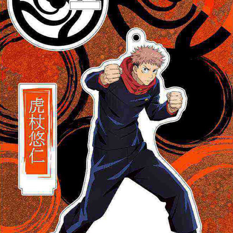 Mô hình trưng bày họa tiết nhân vật hoạt hình Jujutsu Kaisen Sukuna Itadori chất liệu acrylic trang trí bàn máy tính