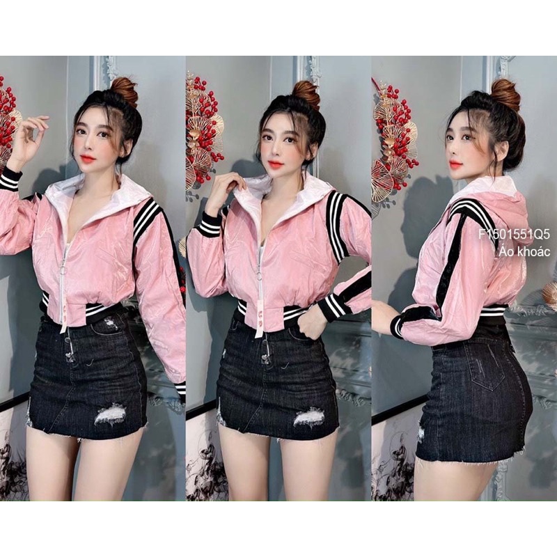 Áo khoát phi xà cừ phối viền