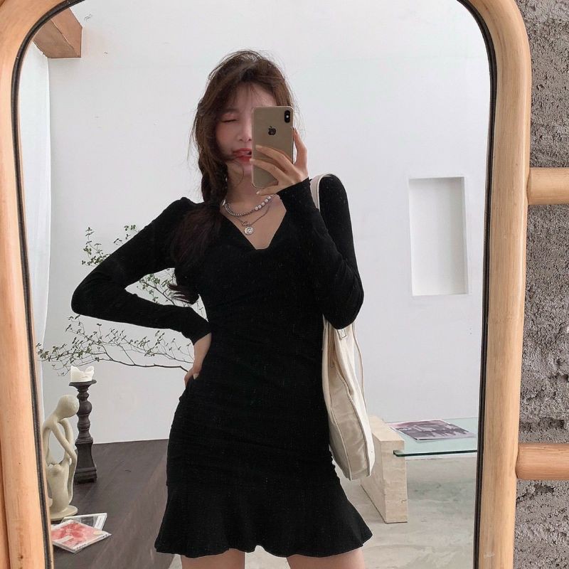 Đầm body nhún đuôi cá 14004 | BigBuy360 - bigbuy360.vn