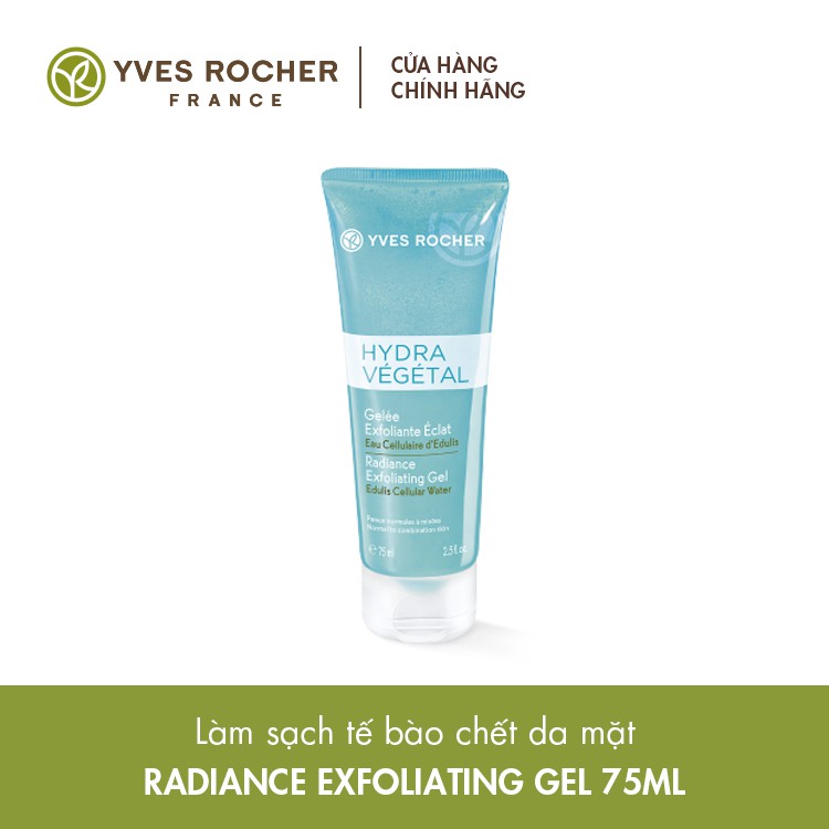 Làm Sạch Tế Bào Chết Da Mặt Yves Rocher Radiance Exfoliating Gel 75ml