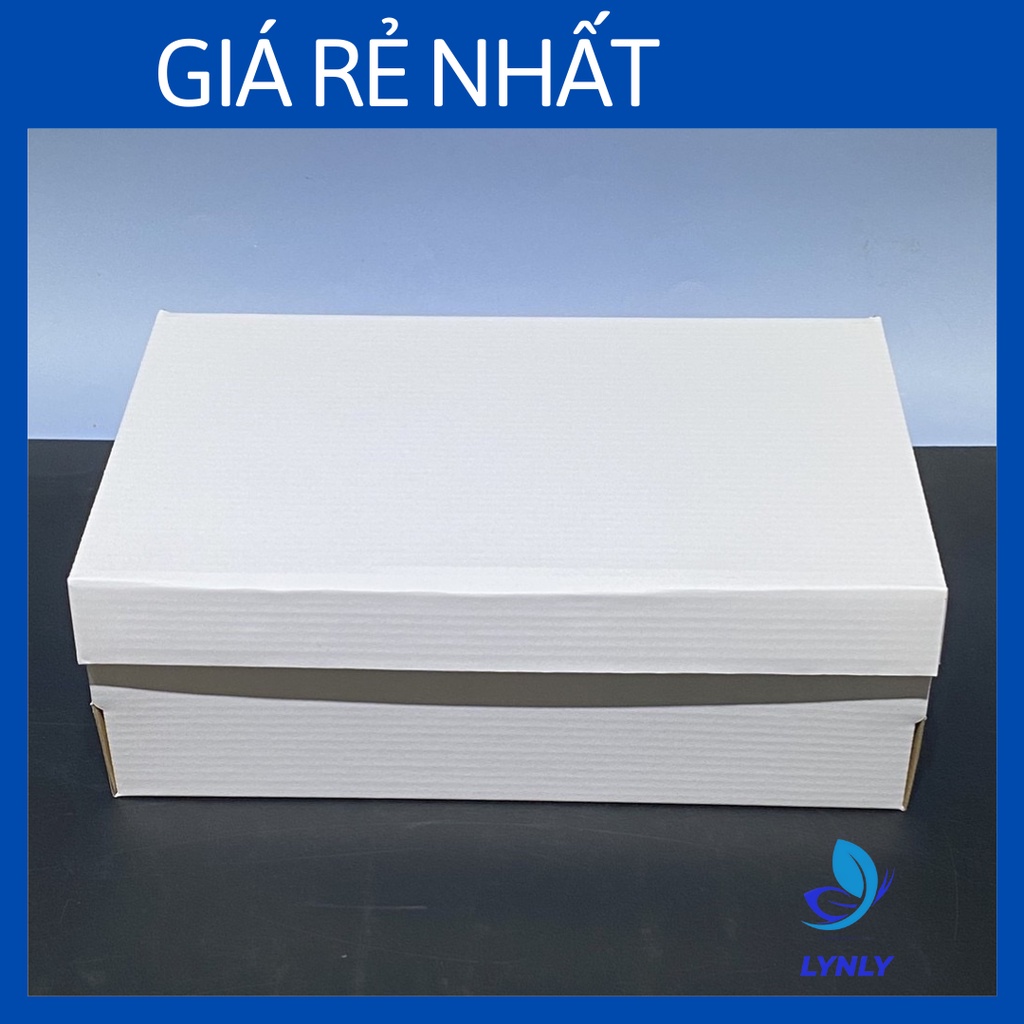 [FREE SHIP] Hộp Giày Carton, Box Đựng Giày Trắng Trơn Kích Thước 31x19x11 Cm