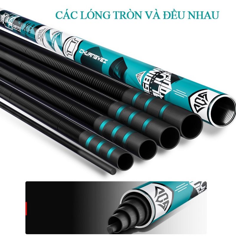 Cần Câu Tay ChuangWei Lăng Thiên Đại Ngư Câu Đài Siêu Tải Trọng Săn Hàng