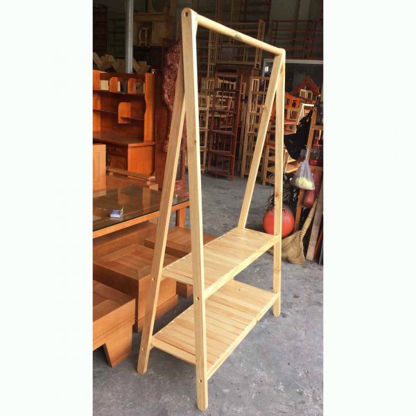 Kệ Treo Quần Áo Chữ A SRA DECOR Gỗ Cao Su Tự Nhiên Có Bảo Hành Siêu Bền Đẹp