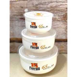 Bộ 3 bát sứ có van thoát hơi Ferroli
