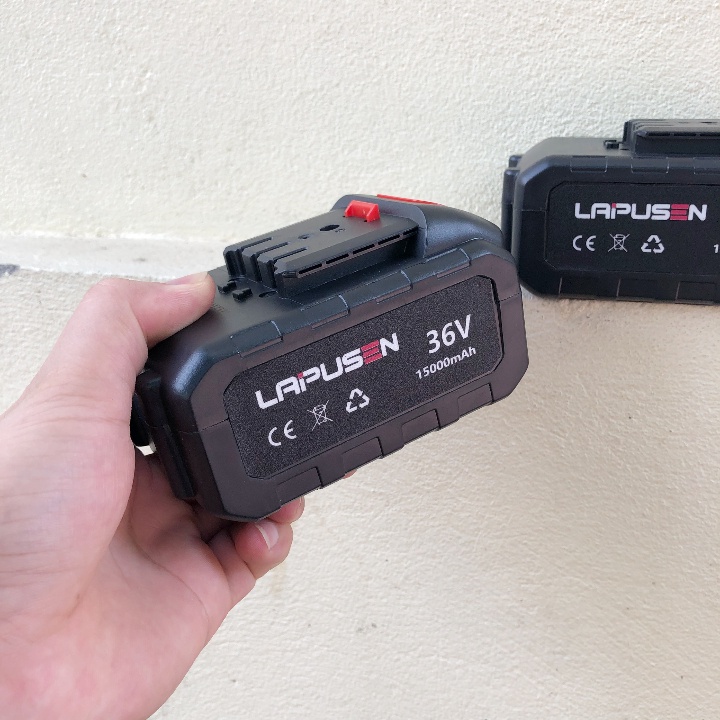Pin máy cắt cỏ cầm tay dùng pin LAPUSEN pin dự phòng 10cell dung lượng 15000mAh BH 12TH