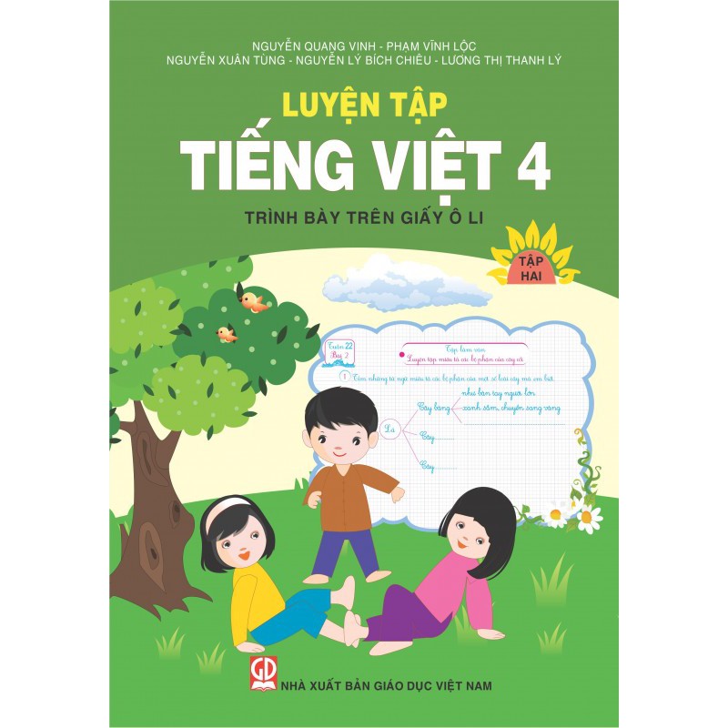Sách - Luyện Tập Tiếng Việt 4 - Tập 2 (Trình Bày Trên Giấy Ô Li)