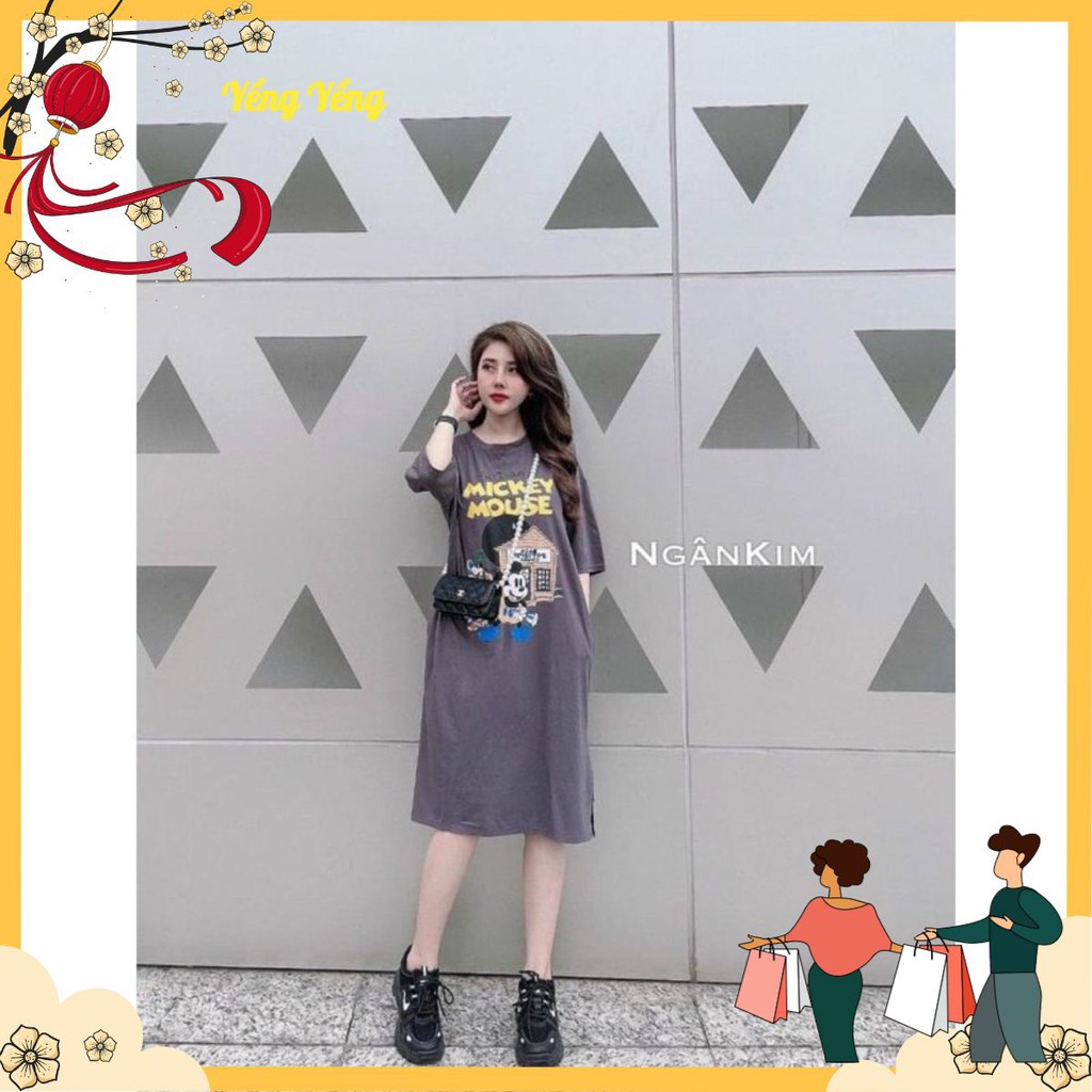 VNU150 - VÁY SUÔNG COTTON DISNEY MICKEY MOUSE