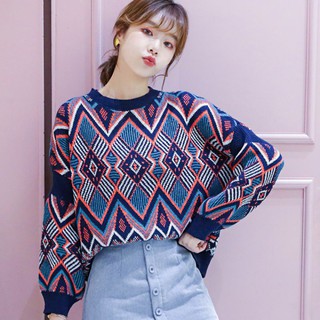 Áo Len hoạ tiết thổ cẩm