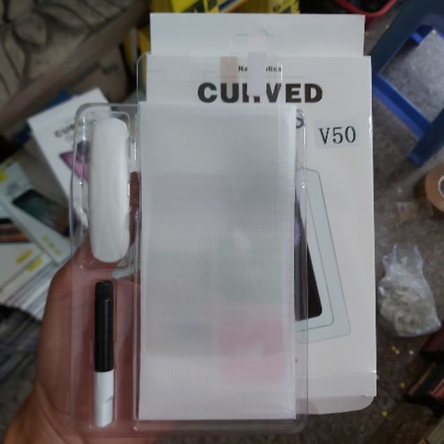 Kính cường lực full keo UV dành cho LG V50 thinQ chống vỡ siêu tốt