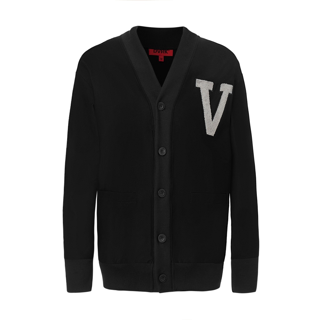 DVRK - Áo khoác cardigan thêu logo xù -DVRK-21ss