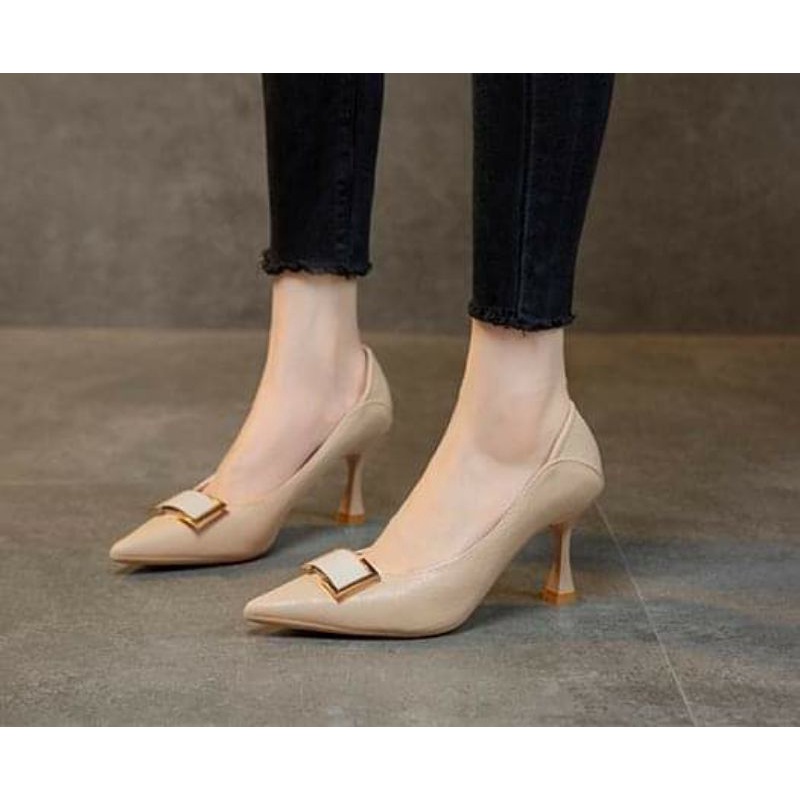 Giày cao gót size nhỏ 31 32 33 34 5cm/7cm da mềm