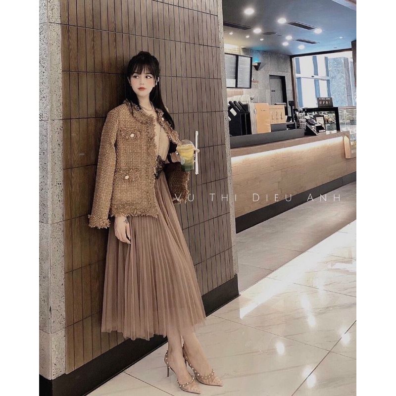 Sandal 7p Lưới Chấm Bi Viền Đinh Tán Siêu Mềm Êm Fullbox Bill Túi Cao Cấp