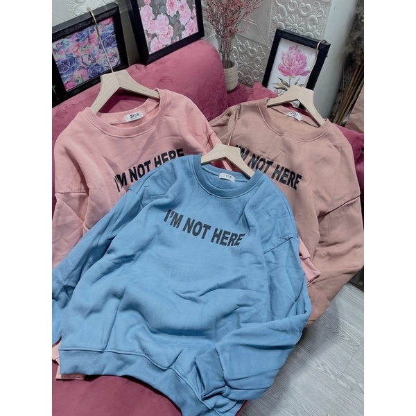 Áo nỉ hoodies cổ tròn in chữ