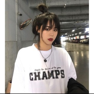 Áo thun tay lỡ CoolZ phông Unisex nam nữ  oversize form rộng Champs CZ009 | BigBuy360 - bigbuy360.vn