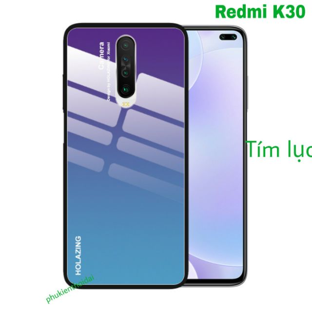 Ốp lưng Xiaomi Redmi K30 FREESHIP Từ 50k mặt lưng kính đa sắc thời trang cao cấp