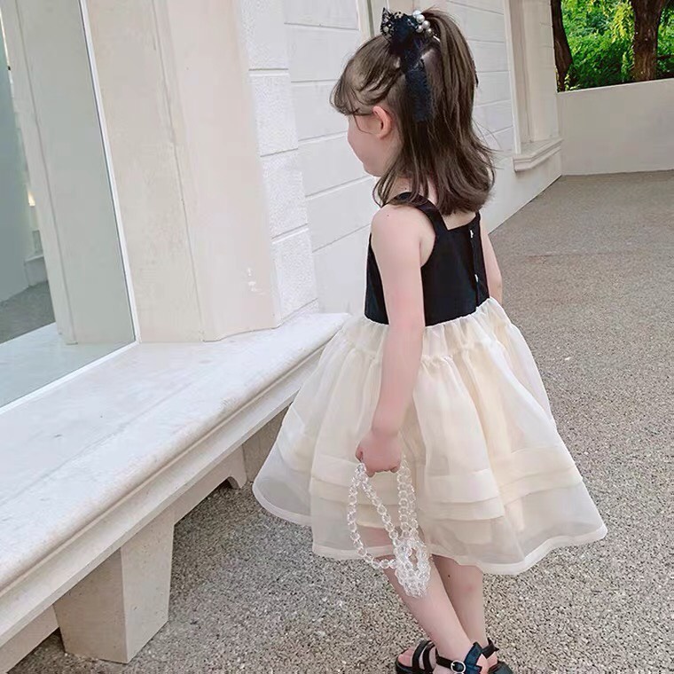 Váy Bé Gái Hml Áo Đũi Váy Tơ Cho Bé 1- 10 Tuổi, Váy Cho Bé Gái Chất Mát, Đầm Bé Gái Size Đại Mã A12
