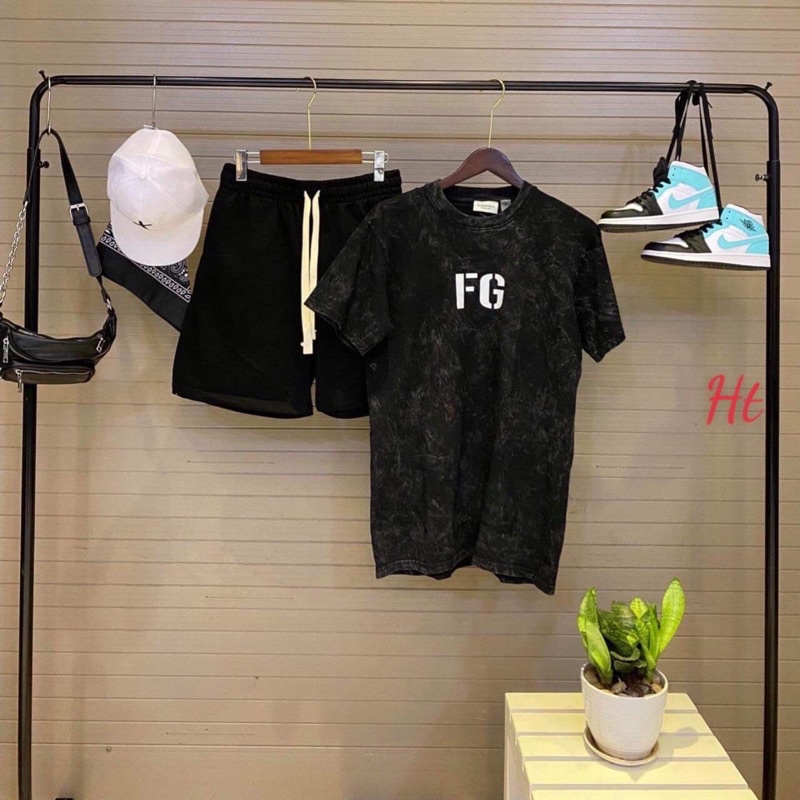 bộ đùi loang đen in chữ FG
