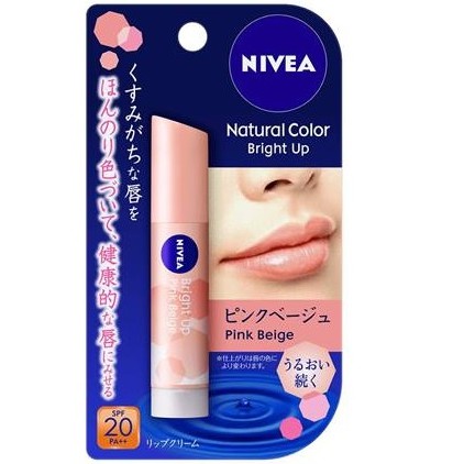 Son dưỡng môi có màu NIVEA NATURAL COLOR BRIGHT UP NHẬT SPF20 PA++
