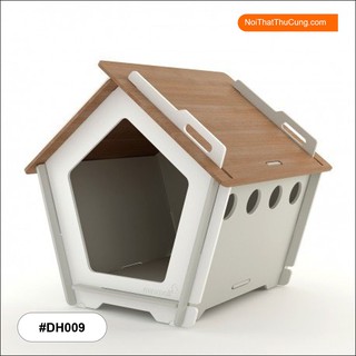 Nhà gỗ cho chó ngũ giác PetZou DH009 -Nội Thất Thú Cưng lắp ráp