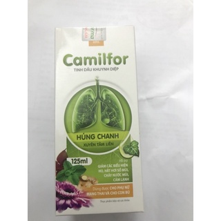 Siro Camilfor tinh dầu húng chanh-tinh dầu khuynh diệp-xuyên tâm liên hỗ trợ ho , hắt hơi ,sổ mũi,cảm lạnh