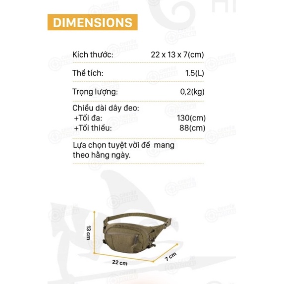 Túi Đeo Hông/ Đeo Chéo Helikon-Tek POSSUM WAIST PACK | BigBuy360 - bigbuy360.vn
