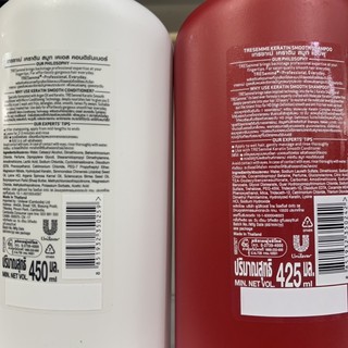 Dầu gội xả Tresemme KERATIN SMOOTH thái lan (xả 425ml,gội 425ml)