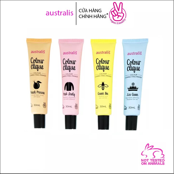 Kem Lót - Kem che khuyết điểm Australis Colour Clique CC Primer 30ml
