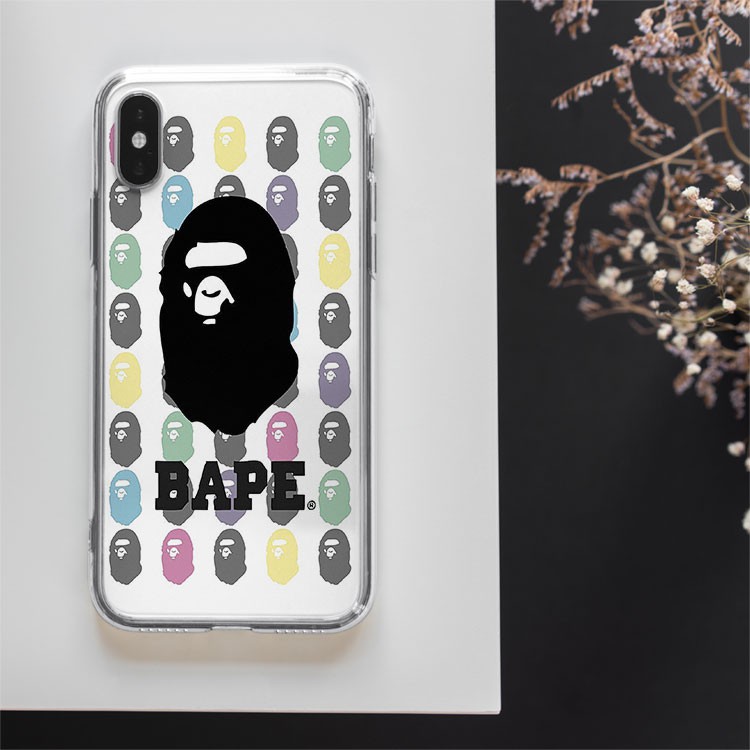 Ốp ip Bape Khỉ Đột Rẻ cho iphone 6/7/8/Plus/X/Xs/XsMax/Xr/11/Pro/12Mini/12 PROMAX BAPPOD00134