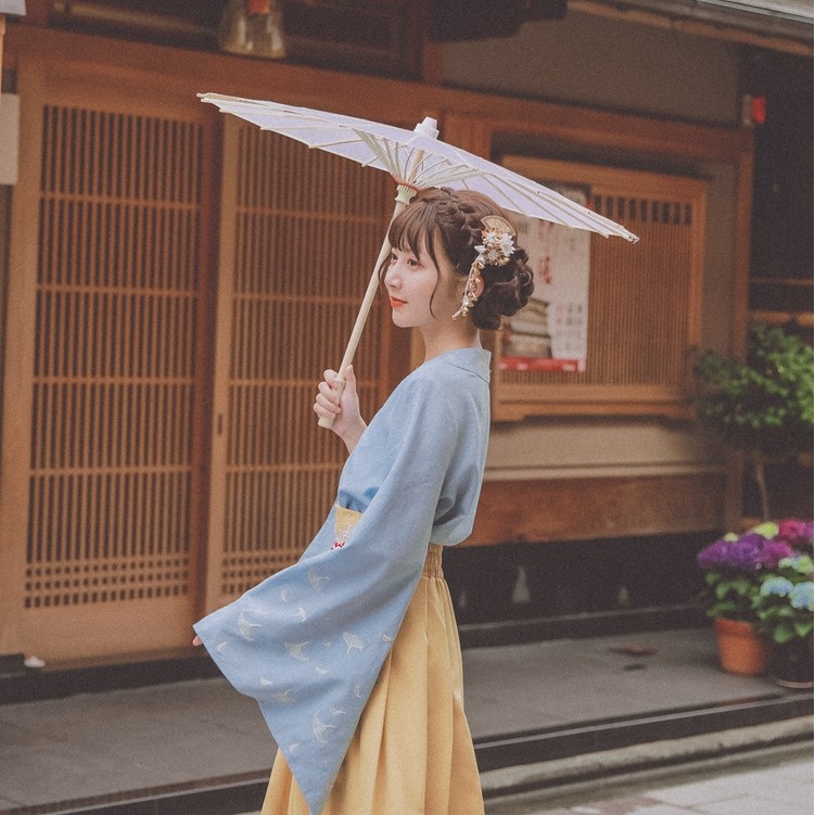 [ Sẵn ] [Chính hãng] Set kimono phong cách Nhật cao cấp SNBL