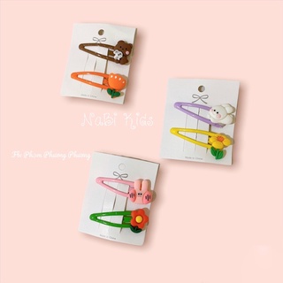 Kẹp tóc cho bé, set 2 kẹp tóc đáng yêu cho bé