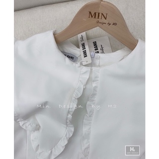 Váy trắng cổ bèo miêu vintage