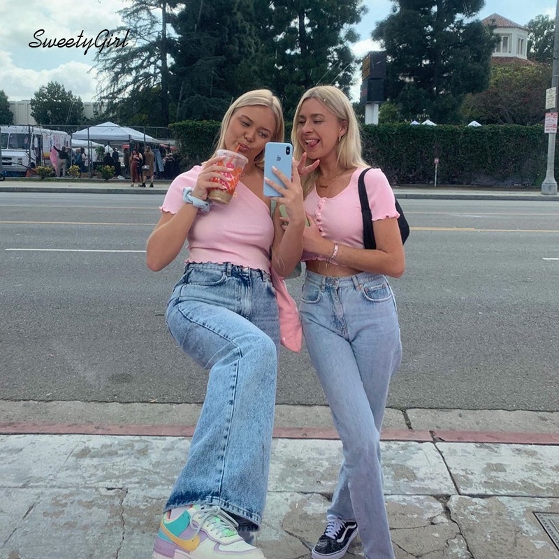 Áo Croptop Lệch Vai Màu Trơn Thời Trang Cho Nữ