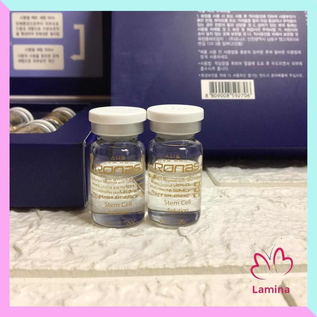 Tế bào gốc Ronas stemcell solution 1 hộp 10 lọ có tách lẻ
