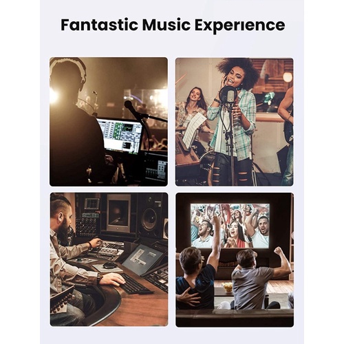 Ugreen 20244 2M Màu đen Cáp âm thanh 3.5 sang Xlr AV182 cao cấp , chính hãng