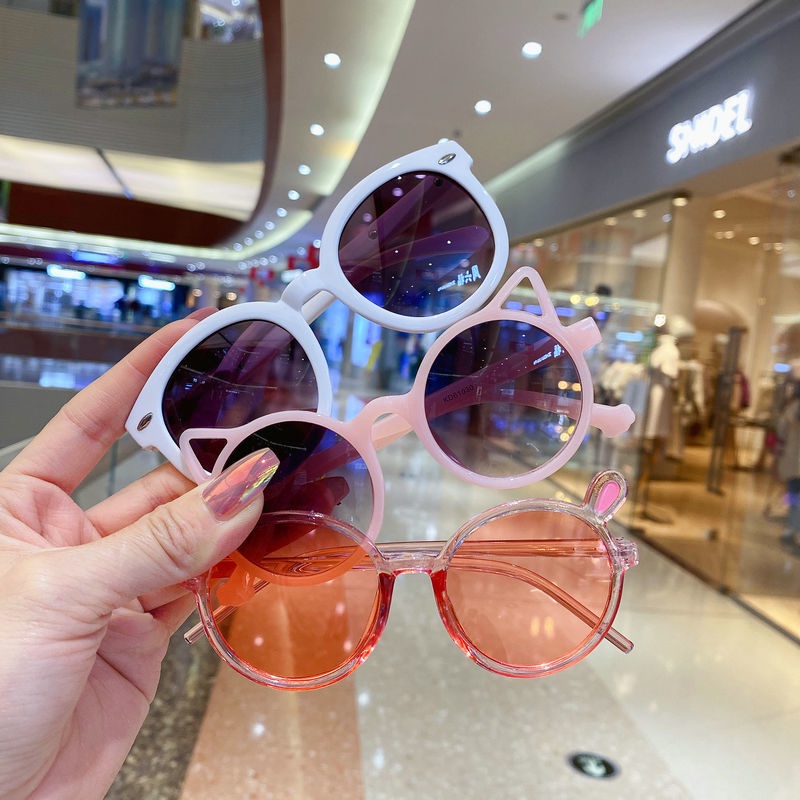 Kính Mát Chống Tia UV Kiểu Dáng Dễ Thương Dành Cho Bé