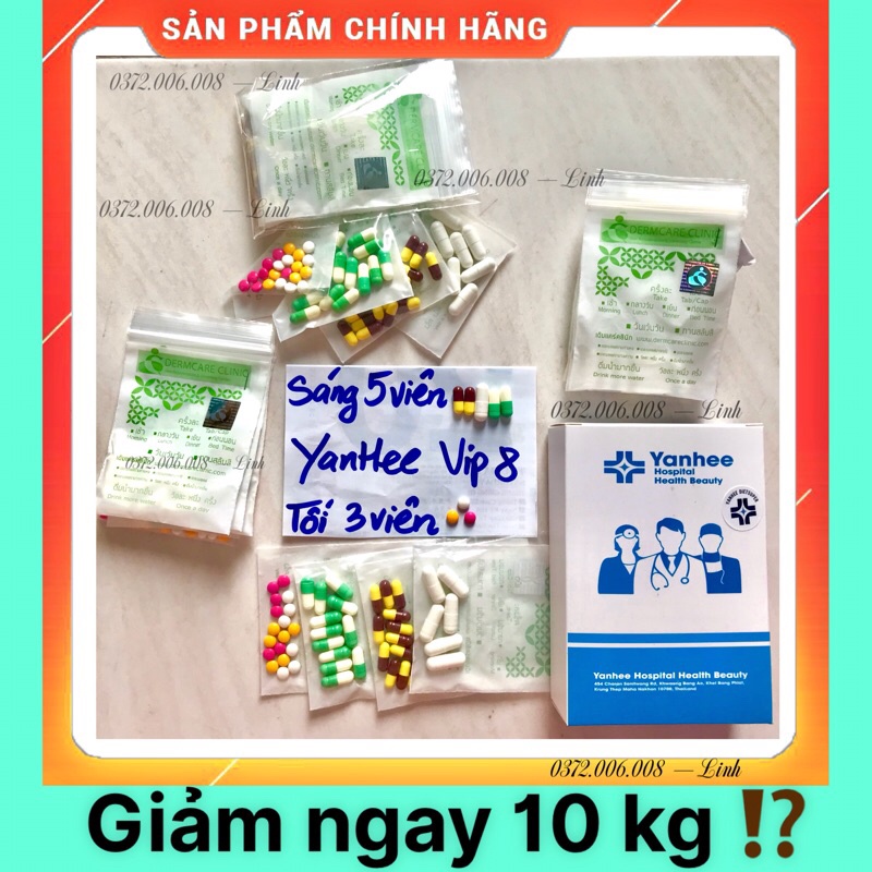 ‼️SALE‼️ Giảm Cân YẠNHEE VIP 8 | VIP8 THÁI LAN | giảm nhanh + an toàn + hiệu quả